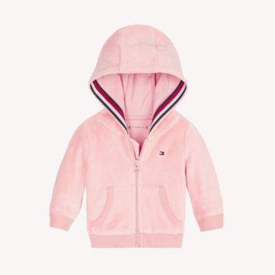 TH Baby Velour Hoodie | Tommy Hilfiger