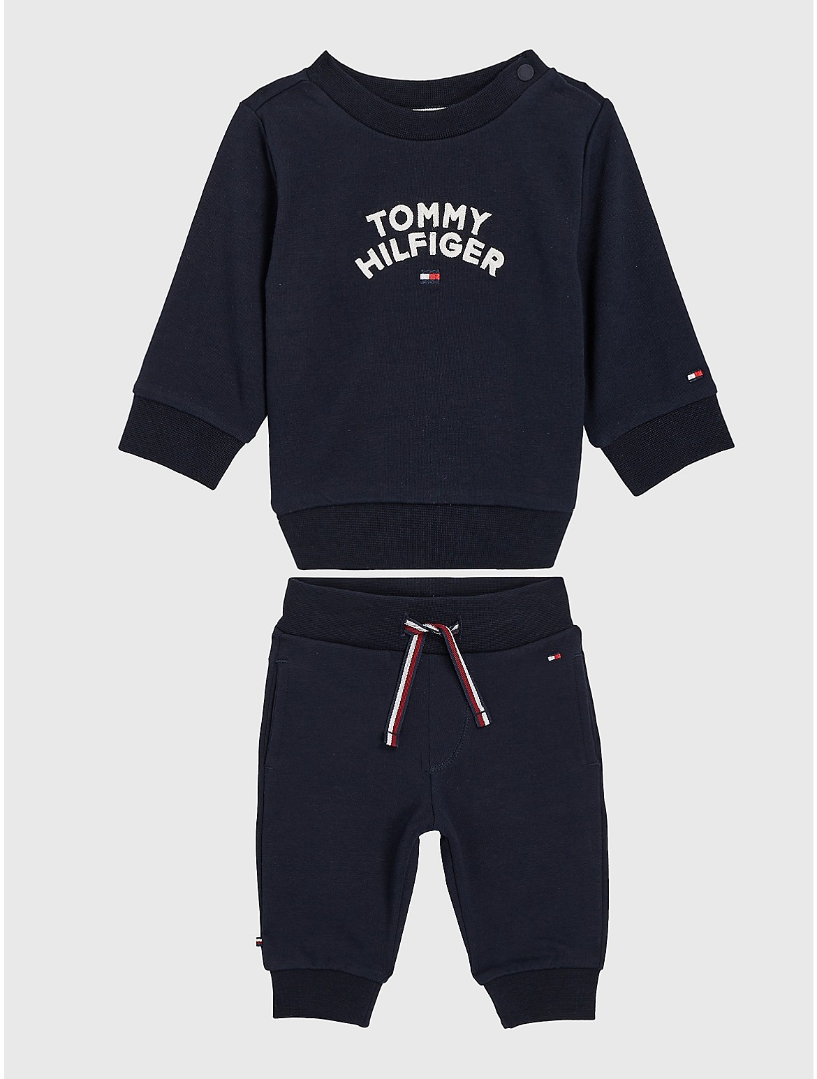 Tommy Hilfiger Babies' Tommy Flag Logo Sweat Set - Blue - 6-9M