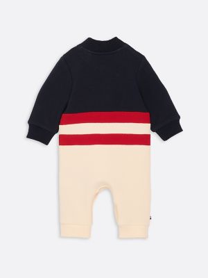 Babies' Colorblock Stretch Coverall | Tommy Hilfiger Canada