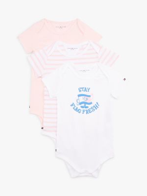 Babies Onesie 3 Pack and Gift Box Tommy Hilfiger