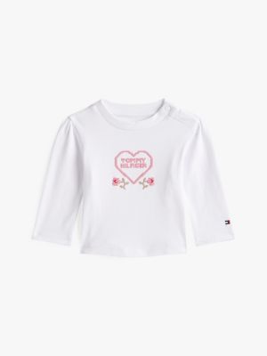 Babies' Heart Logo T-Shirt, White