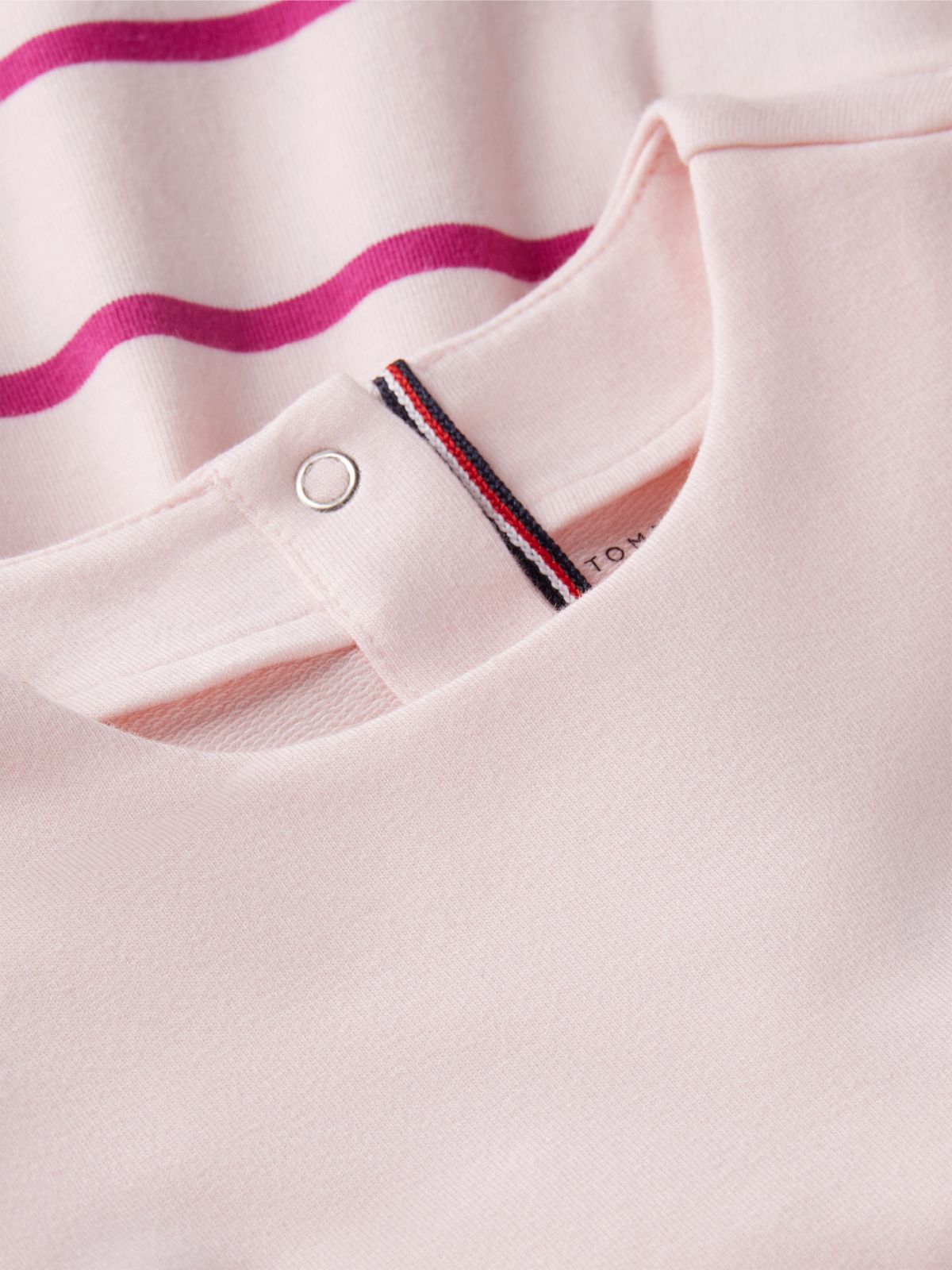Babies' Striped Flutter Sleeve Dress — Whimsy Pink Stripe