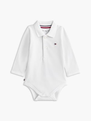 Babies' My First Polo Onesie & Gift Bag, White