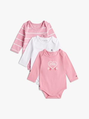 Babies' Onesie 3-Pack Gift Set, Mystic Pink