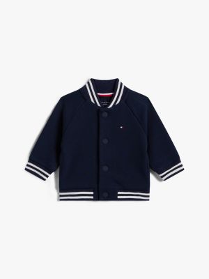 Babies' Varsity Monotype Logo Bomber, Dark Night Navy