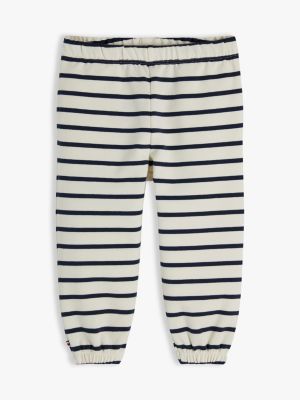 Babies' Nautical Sweatpant, Ancient White Stripes
