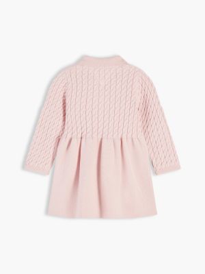 Детские платья Tommy Hilfiger Babies' Cable Knit Sweater Dress — фото 2