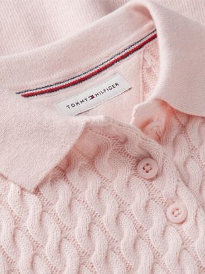 Детские платья Tommy Hilfiger Babies' Cable Knit Sweater Dress — фото 3