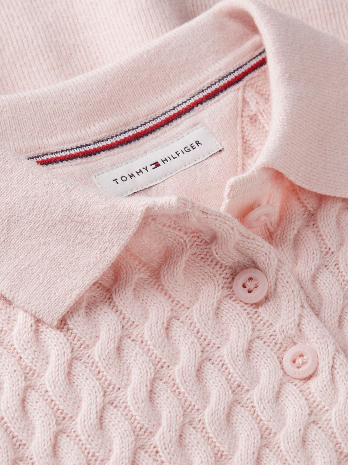 Babies' Cable Knit Sweater Dress — Whimsy Pink