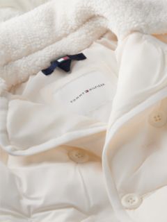 Babies' Mixed-Media Fleece Jacket — White 3