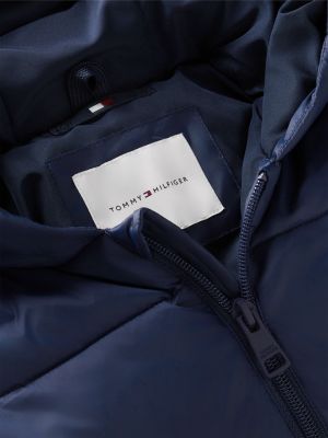 Детский зимний комбинезон с капюшоном Tommy Hilfiger, цвет: Тёмный синий — фото 3