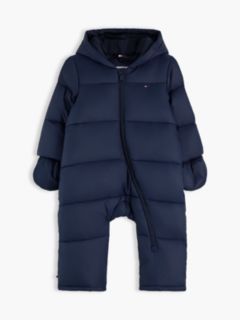 Babies' Hooded Snowsuit — Dark Blue 1
