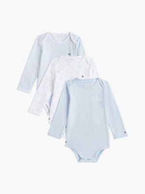 Babies' Onesie 3-Pack & Gift Box, Sky Blue