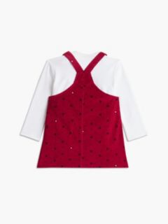 Babies' Corduroy Overall Dress & Top Set — Blissful Berry Heart 2
