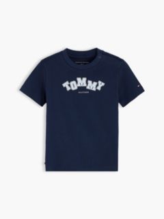 Babies' Tommy Logo T-Shirt — Dark Blue 1