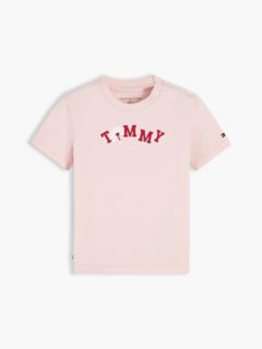 Babies' Tommy Logo T-Shirt — Whimsy Pink 1