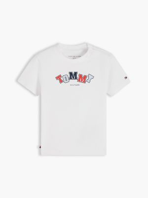 Babies' Tommy Logo T-Shirt, White