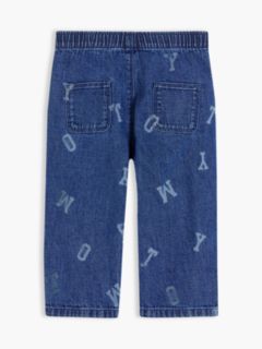 Babies' Allover Tommy Logo Pull-On Jean — Denim Medium 01 2