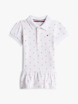 Babies' Heart Pointelle Polo Dress