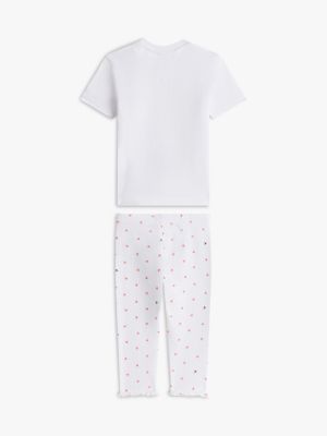 Детские брюки Tommy Hilfiger Babies' T-Shirt & Pointelle Legging Set — фото 2