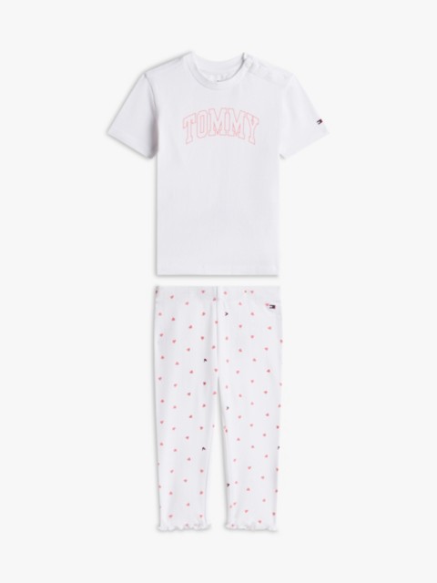 Детские брюки Tommy Hilfiger Babies' T-Shirt & Pointelle Legging Set