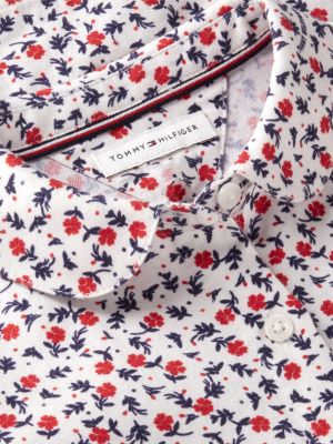 Комплекты Tommy Hilfiger Floral Print Dress & Bloomer Set для малышей, цвет: С принтом белый — фото 2