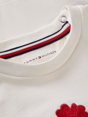 Комплект Tommy Hilfiger Floral Sweatshirt & Legging Set для малышей, цвет: С принтом белый — фото 2