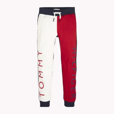 tommy hilfiger sweatpants red