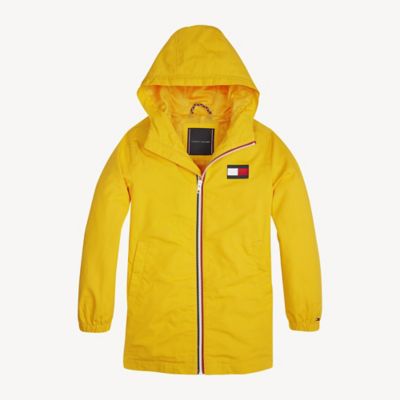 tommy hilfiger orange parka