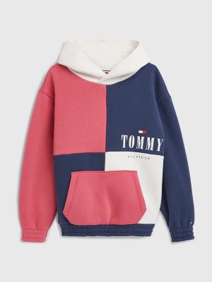 Tommy hilfiger hoodie on sale colorblock