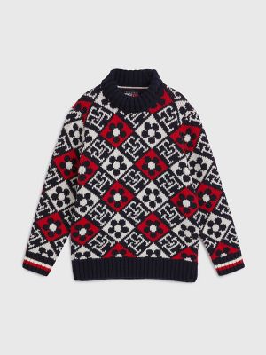 Dolce & Gabbana Boy's Monogram Jacquard Sweater