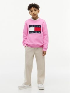 Kids' Flag Badge Sweatshirt — Pink Daisy 3