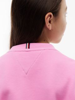 Kids' Flag Badge Sweatshirt — Pink Daisy 7