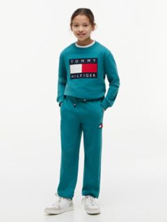 Kids' Flag Badge Sweatpant — Platinum Teal 2