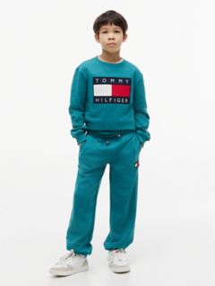 Kids' Flag Badge Sweatpant — Platinum Teal 3