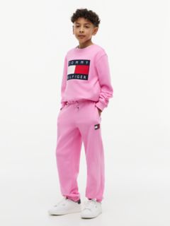 Kids' Flag Badge Sweatpant — Pink Daisy 3