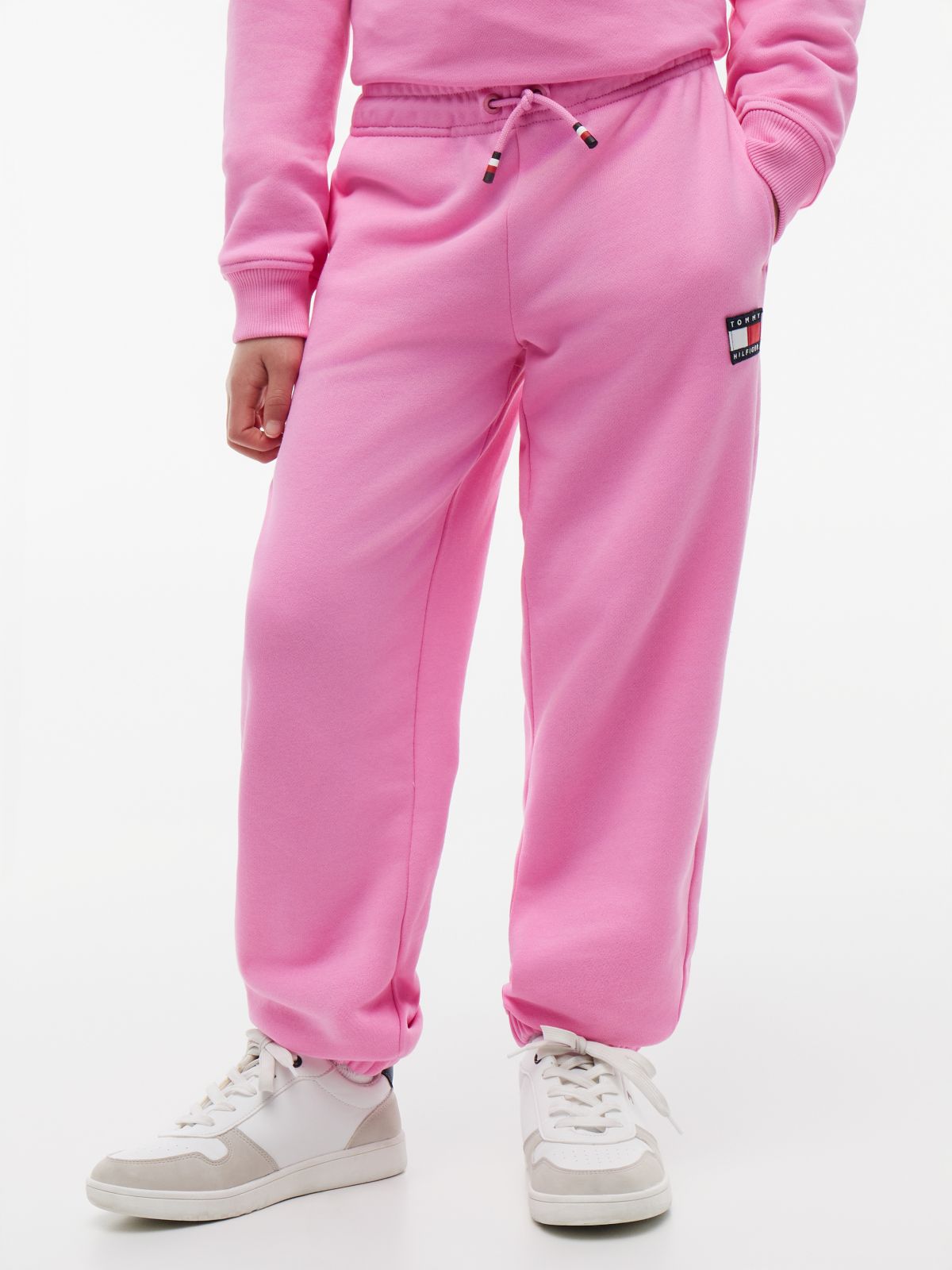 Kids' Flag Badge Sweatpant — Pink Daisy