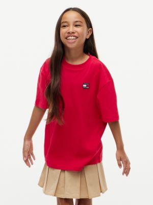 Kids' Archive Flag T-Shirt, Primary Red