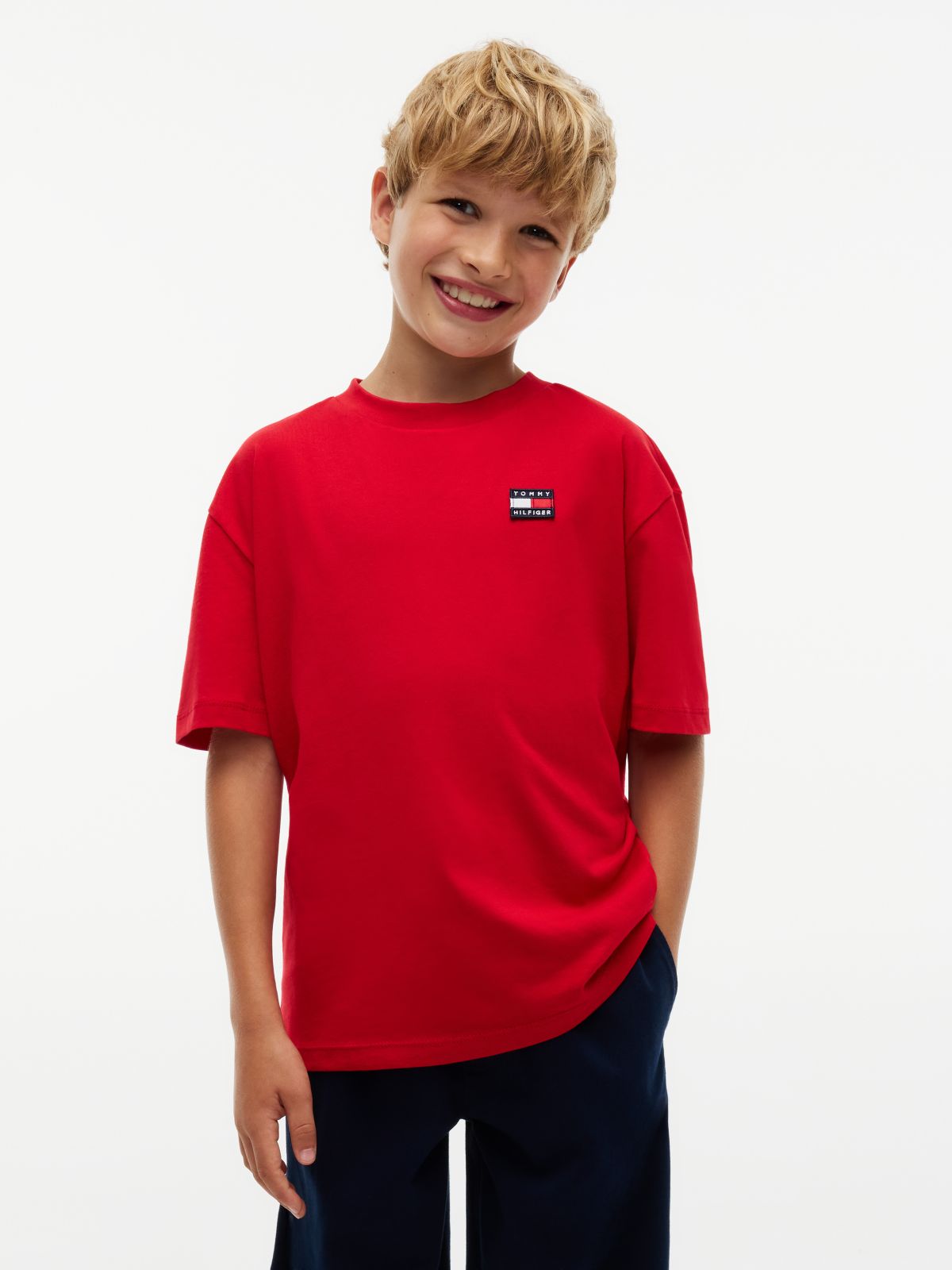 Kids' Archive Flag T-Shirt — Primary Red