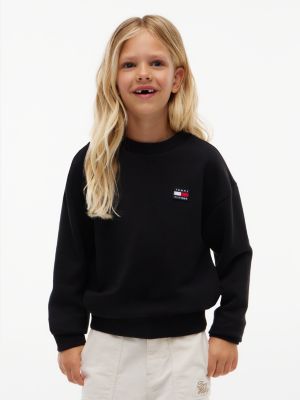Детская толстовка Tommy Hilfiger Classic Flag Logo, цвет: Чёрный — фото 2