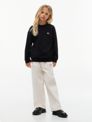 Детская толстовка Tommy Hilfiger Classic Flag Logo, цвет: Чёрный — фото 4