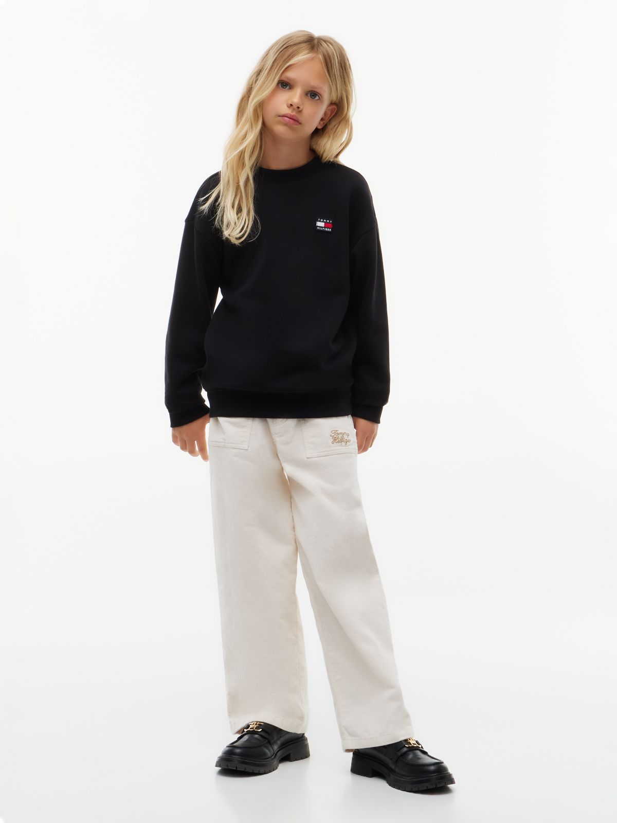 Kids' Classic Flag Logo Sweatshirt — Black