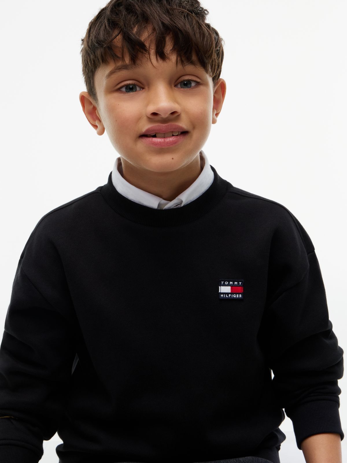 Kids' Classic Flag Logo Sweatshirt — Black