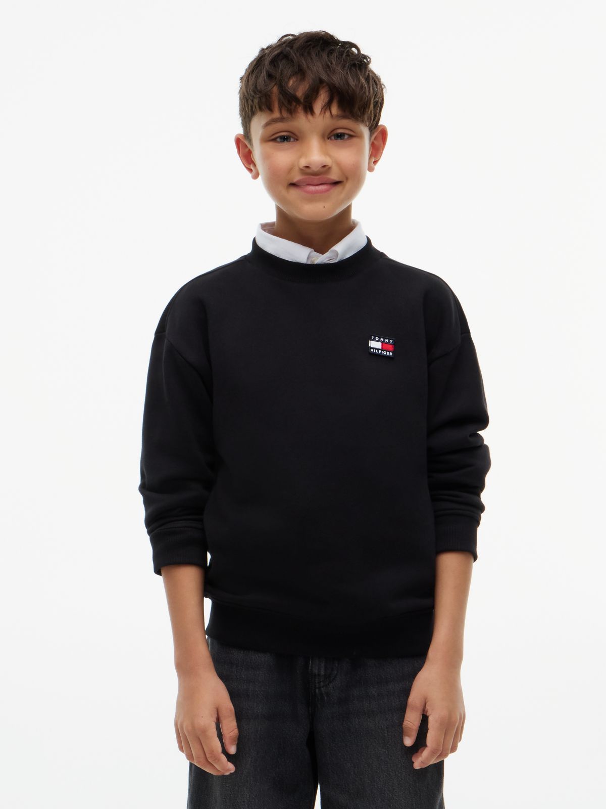 Kids' Classic Flag Logo Sweatshirt — Black