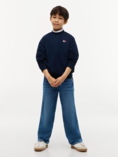 Kids' Classic Flag Logo Sweatshirt — Dark Night Navy 3