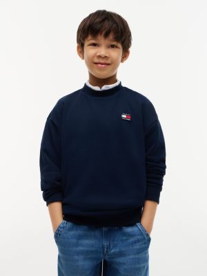 Kids' Classic Flag Logo Sweatshirt, Dark Night Navy