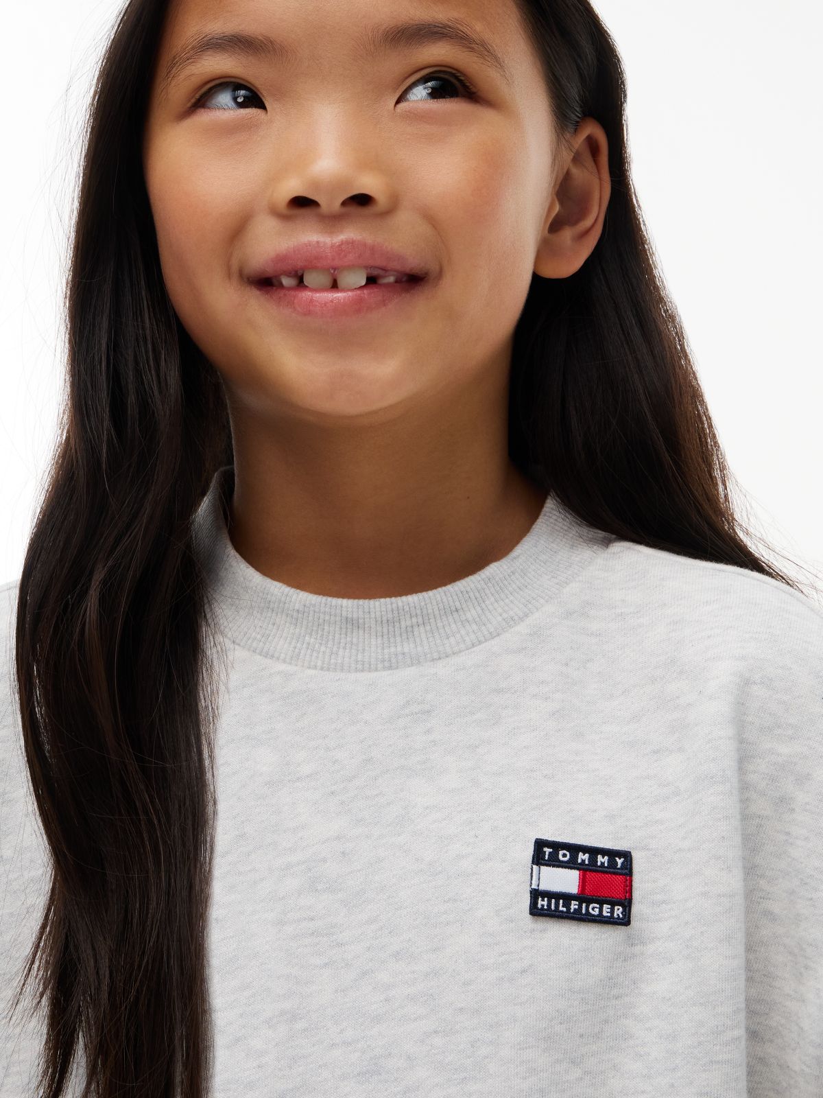 Kids' Classic Flag Logo Sweatshirt — Heather Grey