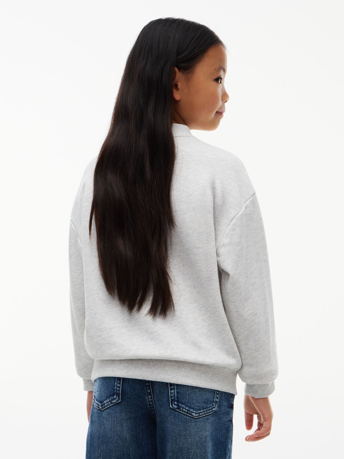 Kids' Classic Flag Logo Sweatshirt — Heather Grey