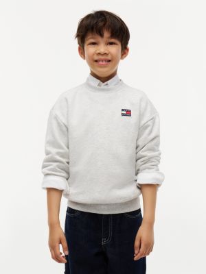 Kids' Classic Flag Logo Sweatshirt, Heather Grey