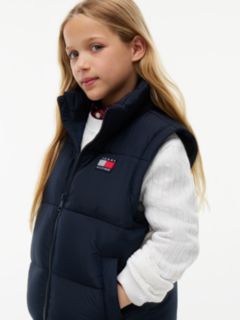 Kids' Classic Badge Logo Hooded Puffer — Dark Blue 7